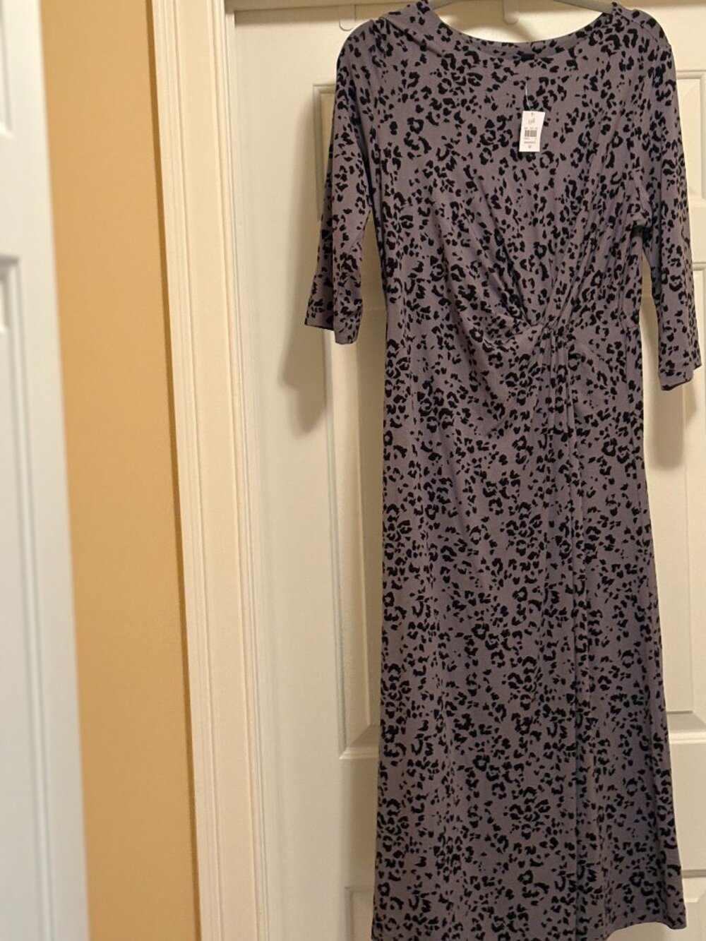 J. Jill Wearever Collection Twist Waist Dress Sz M NWT